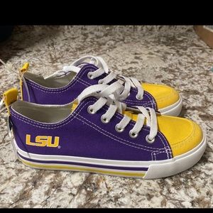 NEW LSU Girls Skicks Low Top Sneakers Size 1M